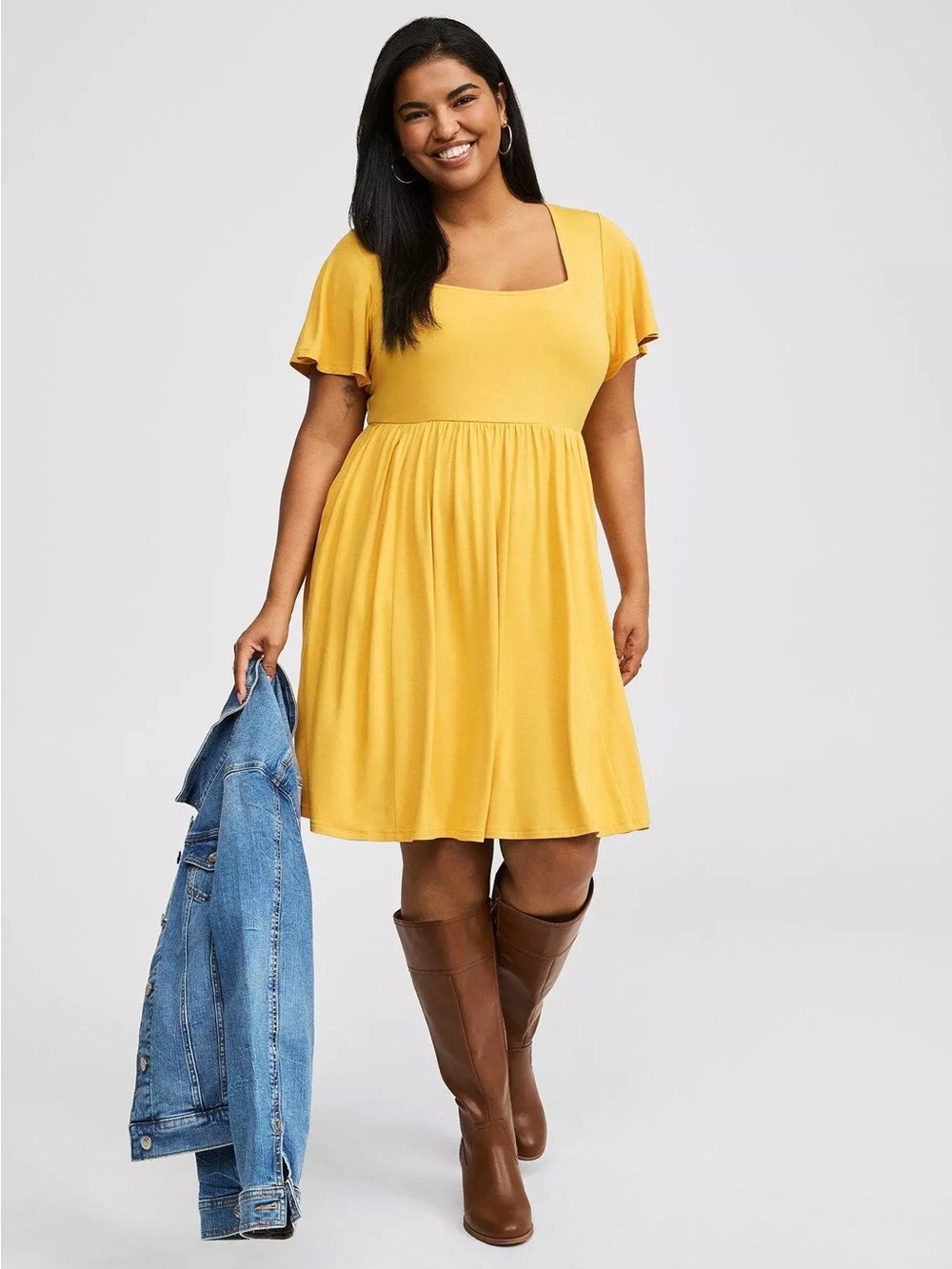 Torrid Flutter Sleeve Skater Mini Dress Size 3 (3X)
